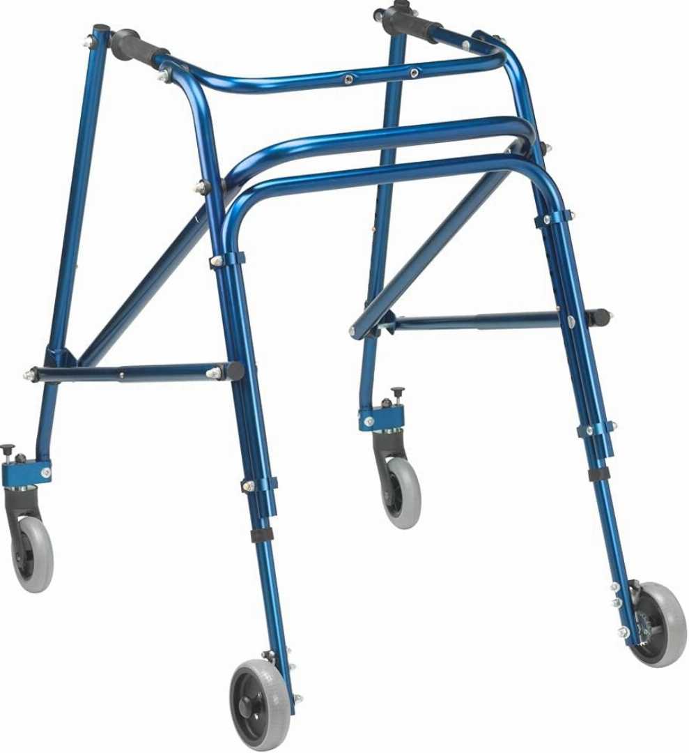 Foldable Walker for Seniors,Walker with 4 Wheels and Brakes, Foldable Walker with Tray and Basket,Walker for Small Spaces,Foldable Walker with Tray and Basket for olders,Lightweight Indoor Rollator