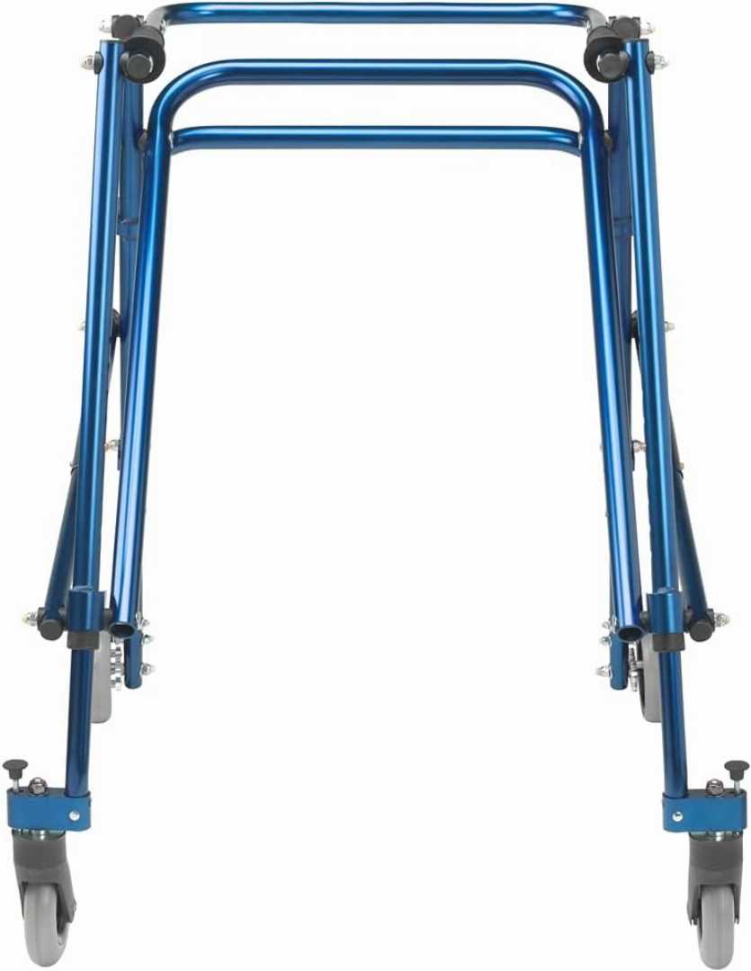 Foldable Walker for Seniors,Walker with 4 Wheels and Brakes, Foldable Walker with Tray and Basket,Walker for Small Spaces,Foldable Walker with Tray and Basket for olders,Lightweight Indoor Rollator