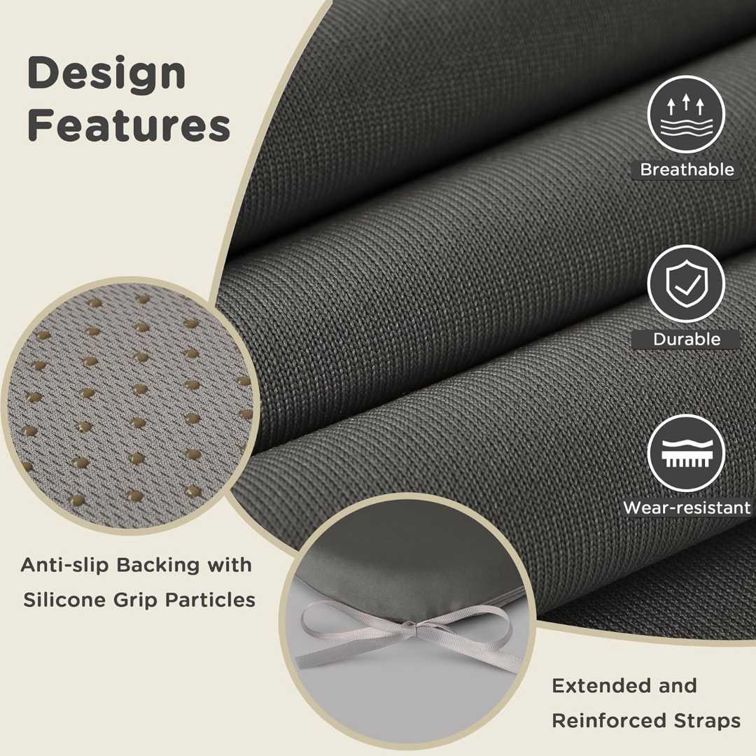 chair cushion, memory foam cushion, dining chair pad, seat cushion set, washable cushion, non slip cushion
