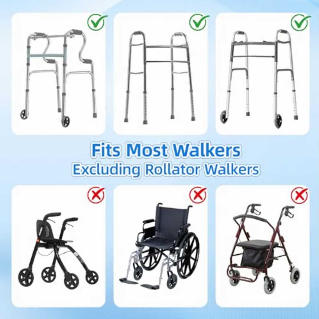 folding walker bag
walker accessories for seniors
walker storage bag with cup holder
large capacity walker basket
water resistant walker bag
walker organizer with pockets
walker bag for elderly