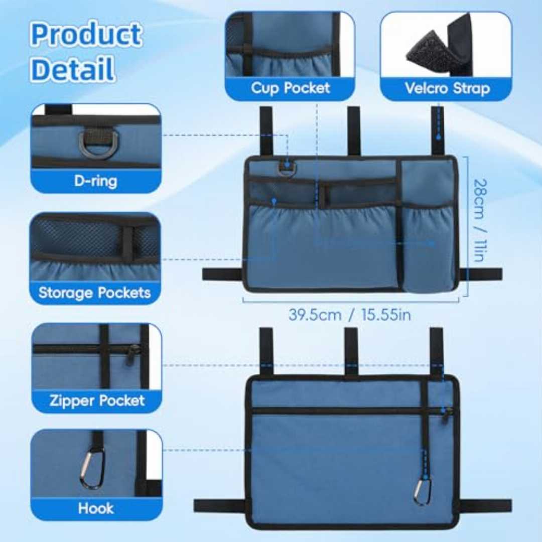 folding walker bag
walker accessories for seniors
walker storage bag with cup holder
large capacity walker basket
water resistant walker bag
walker organizer with pockets
walker bag for elderly