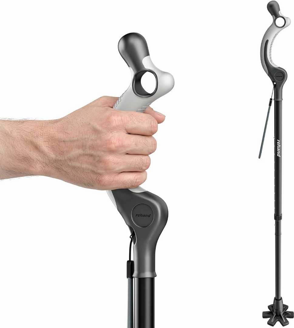 REHAND,Adjustable,Walking,Cane,Review:,Comfort,&,Stability,for,Seniors