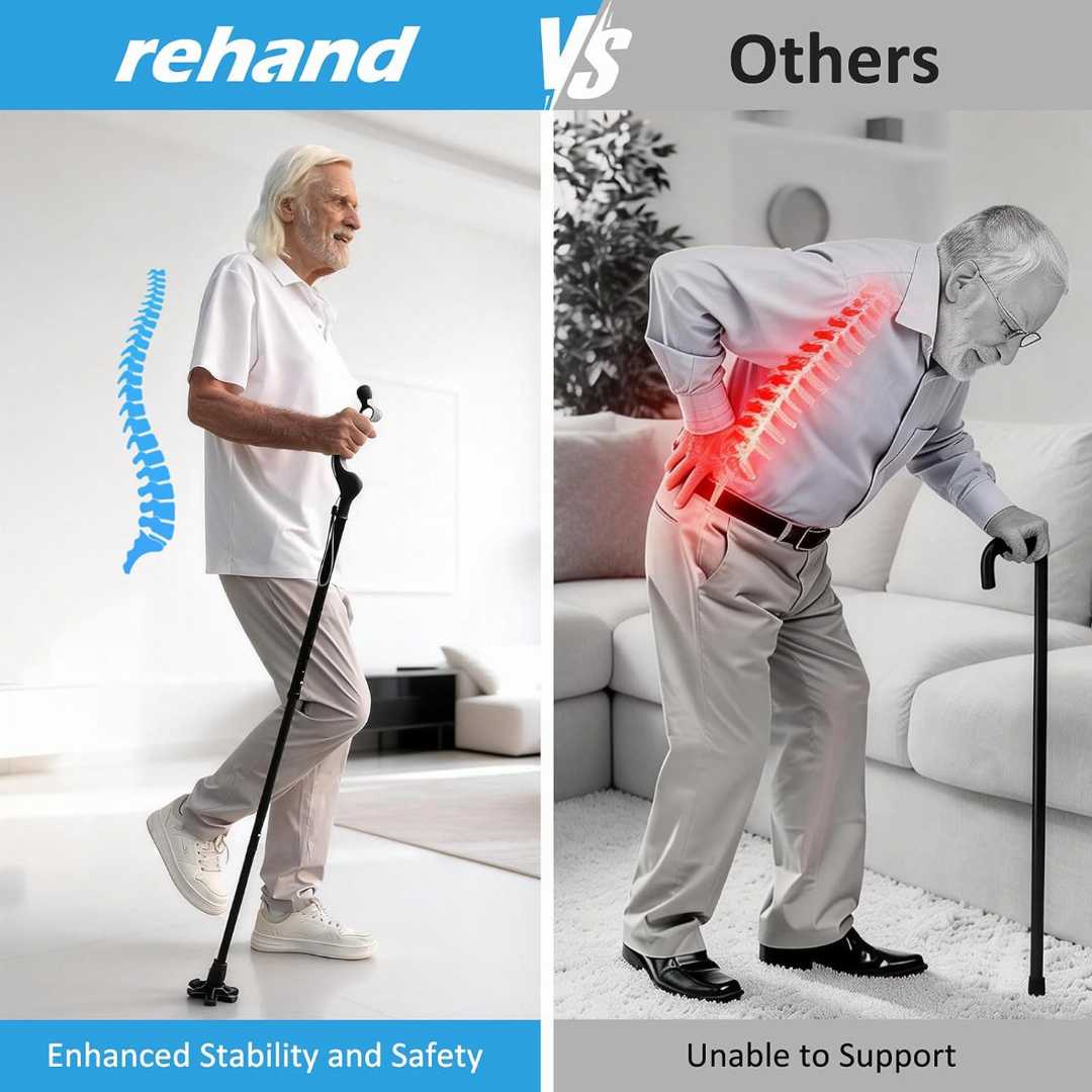 REHAND,Adjustable,Walking,Cane,Review:,Comfort,&,Stability,for,Seniors