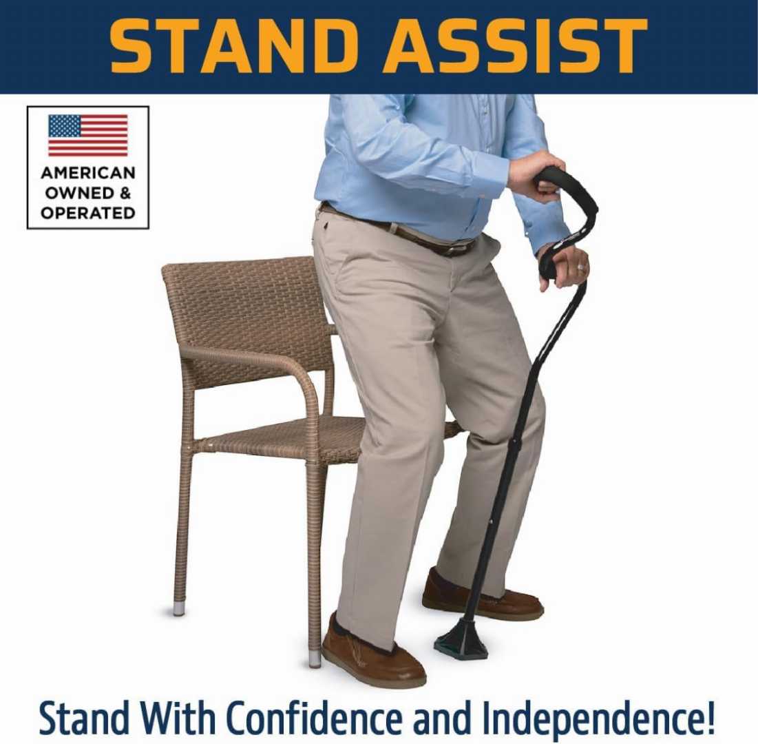 strongarm comfort cane, ergonomic walking cane, forearm grip cane, walking cane for seniors, heavy duty cane, adjustable walking cane, self standing cane, mobility aid, wrist support cane, anti slip