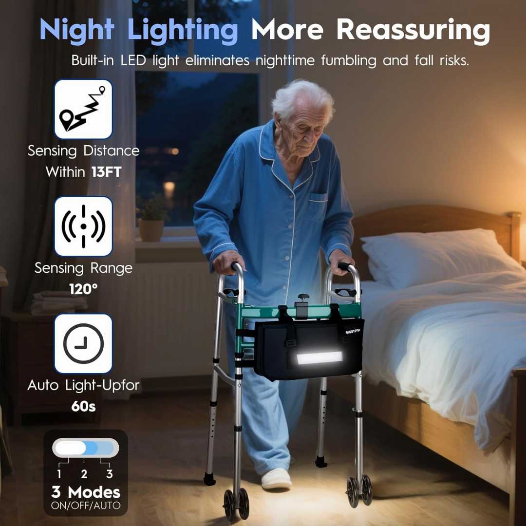 compact walker,indoor walker for elderly,mobility walker with wheels,adjustable walker for adults,folding walker for seniors,walker for outdoors