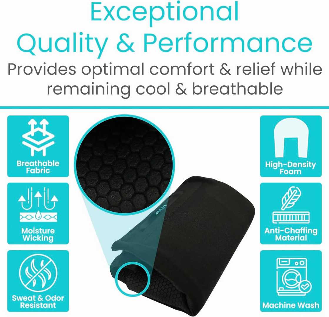 Vive walker handle cushions,padded walker grips,walker handle covers,foam walker grips,rollator handle cushions,walker accessories for seniors,soft grip walker pads,mobility aid handle covers