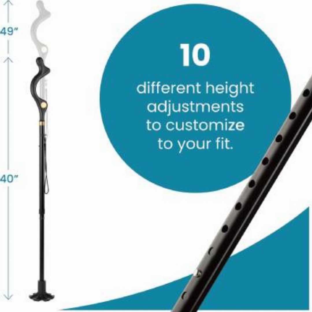 Walking,Cane,for,Men,and,Women,Special,Balancing,Stick, walking cane for men and women, self standing balancing stick, Medical King adjustable cane, folding cane for seniors, lightweight aluminum ste