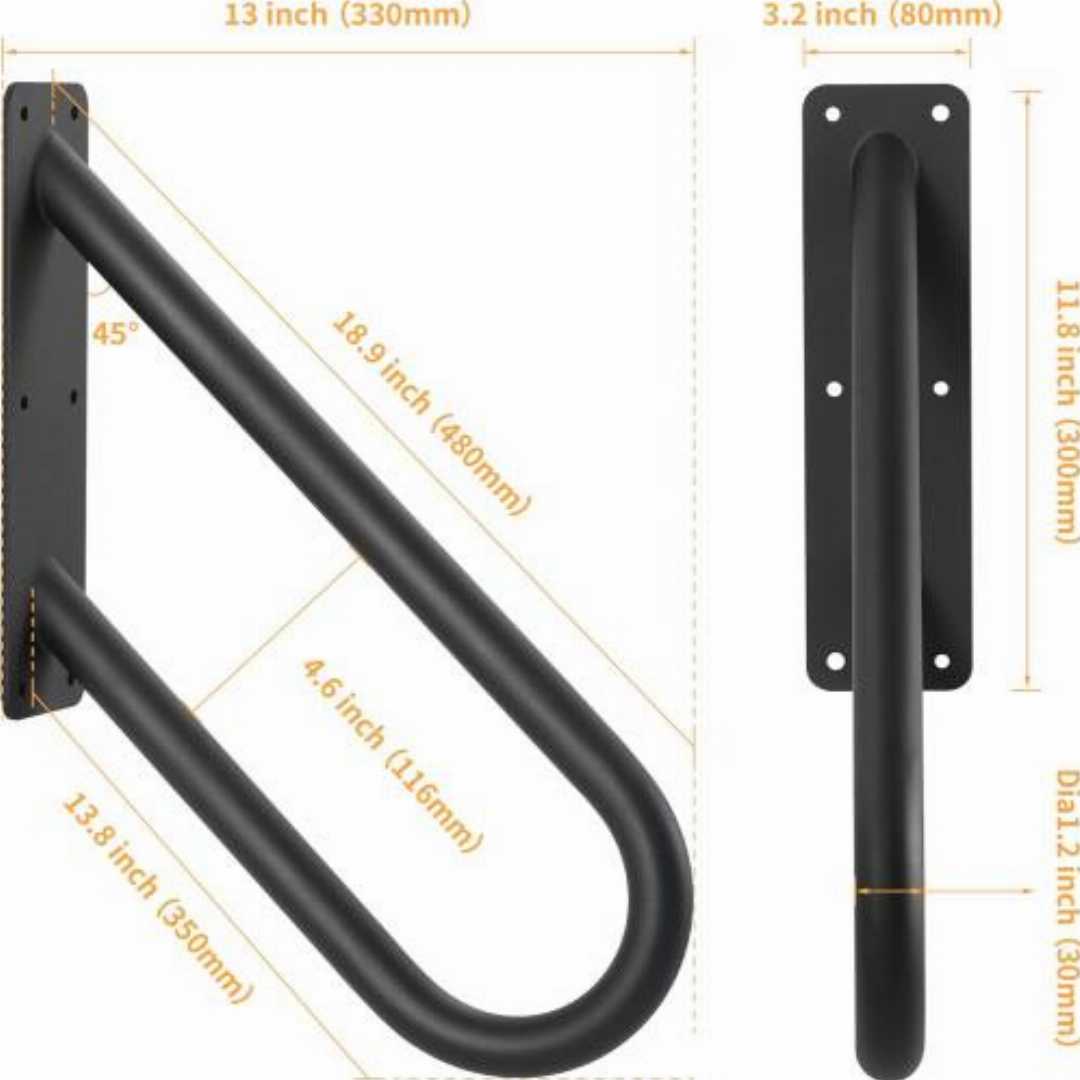 Best,Safety,Grab,Bars,for,Pregnant:,Black,Wall,Mount,Hand,Rails,for,Outdoor,Steps
U-shaped outdoor stair railing, black wall mount hand rails for outdoor steps, heavy duty garage step handrail, exte