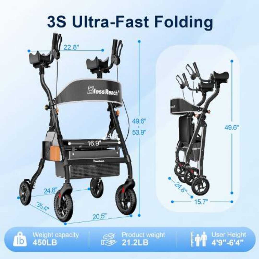 upright,walkers,for,seniors​:,Heavy,Duty,Upright,Rollator,Walker,for,Seniors,with,Seatwalker that keeps you standing straight, how to walk without hunching over with a walker, best walker for bad bac