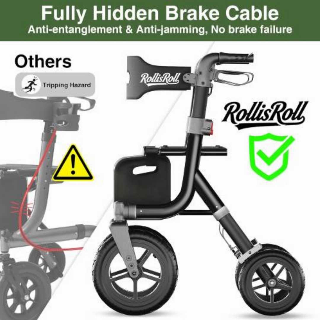 Walkers,for,Seniors:Foldable,Rollator,Walker,with,Backrest upright walkers for seniors, foldable rollator walker with backrest, padded seat mobility aid, reinforced heavy duty walker, ergonomic walki