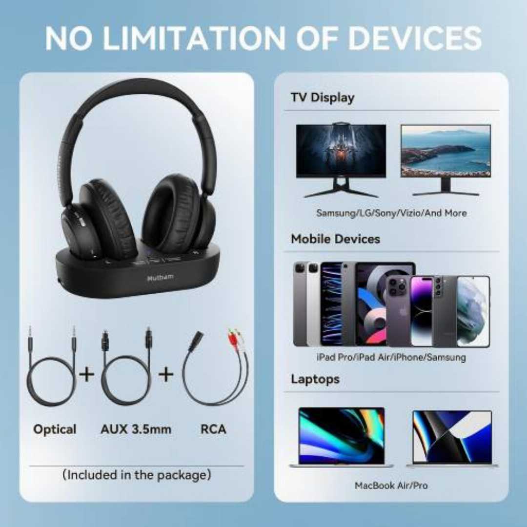 TV,Headphones,Wireless,for,Seniors,with,Charging,Dock:Perfect,for,Elderly,Seniors,TV headphones wireless for seniors USA, best headset for elderly watching TV, TV headphones with easy charging dock,