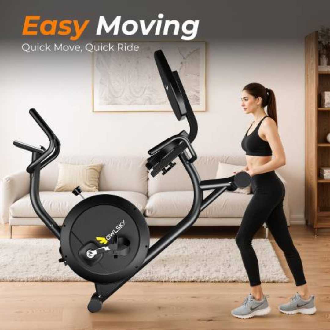 recumbent bike for seniors : OWLSKY Recumbent Exercise Bike ,recumbent bike for seniors USA, best stationary bike for bad knees and back, OWLSKY step through exercise bike, low impact indoor bike fo