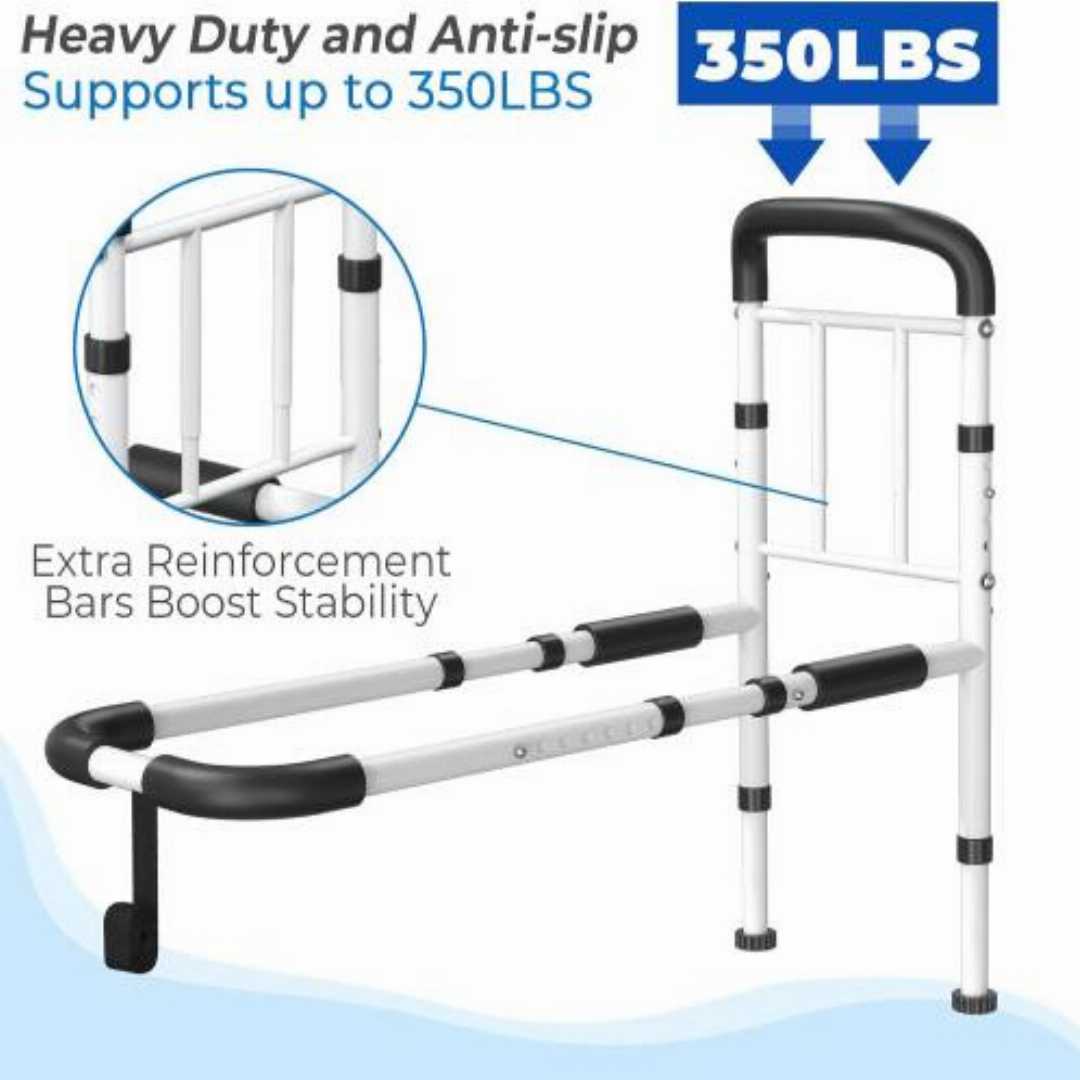 Bed,Rails,for,Seniors,Safety:,Adjustable,Bed,Cane,Supports,350LBS,with,Non-Slip,Gripbig dolphin bed assist rail, bed rails for seniors safety, adjustable bed cane support, heavy duty bed grab bar, un